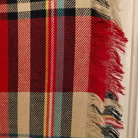 Cotton Large Plaid Blanket Scarf - Picture 3 of 7